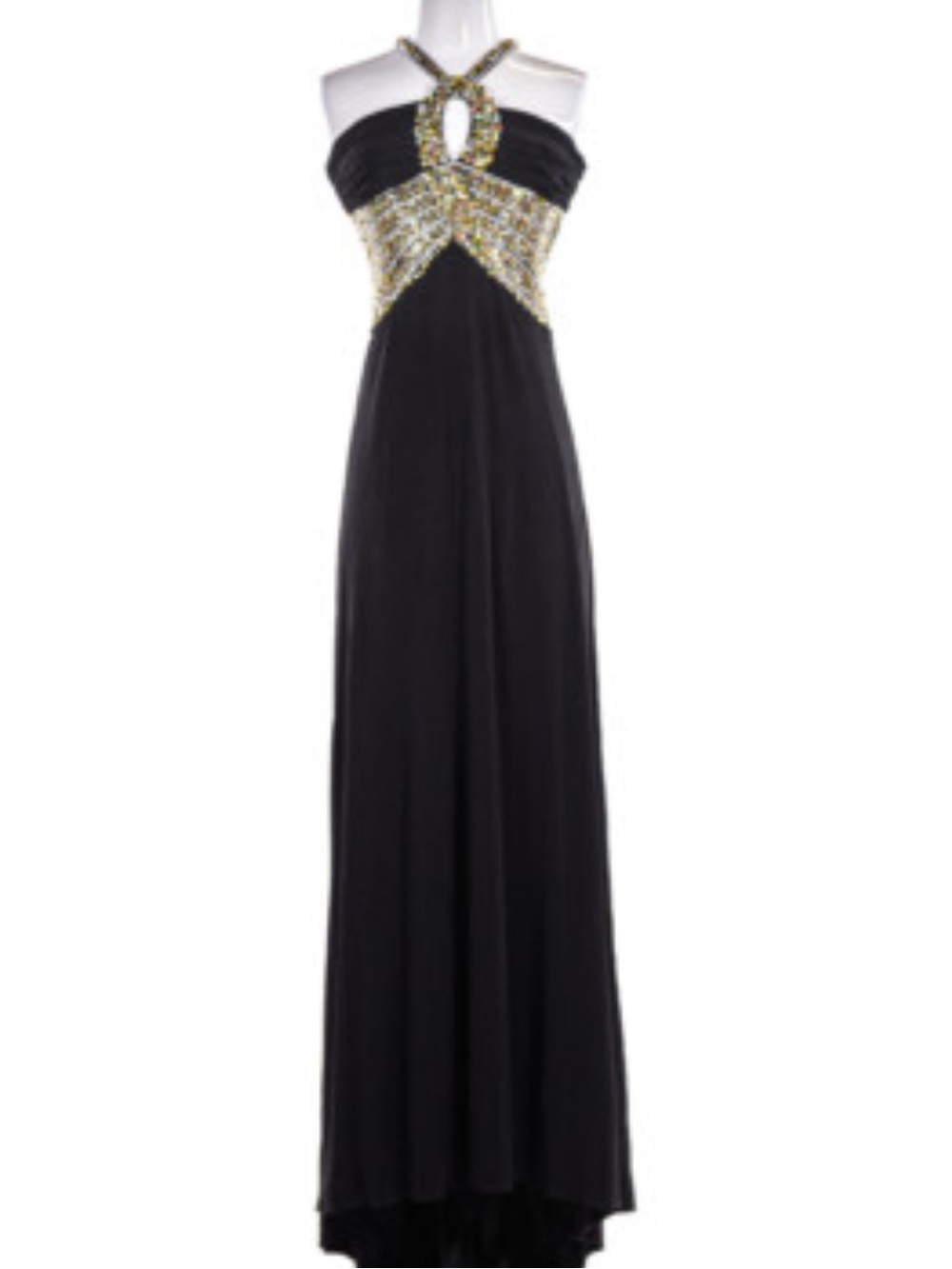 Terani Couture Women Dresses Gown
Black Beaded Halter Evening size 0